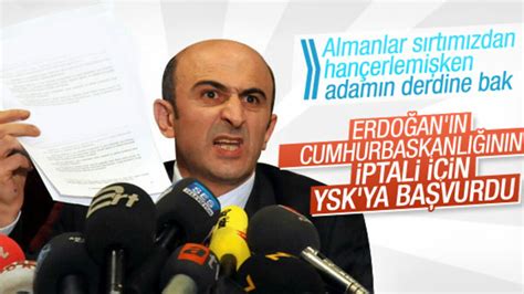 E­r­d­o­ğ­a­n­­ı­n­ ­c­u­m­h­u­r­b­a­ş­k­a­n­l­ı­ğ­ı­n­ı­n­ ­i­p­t­a­l­i­ ­i­ç­i­n­ ­Y­S­K­­y­a­ ­b­a­ş­v­u­r­u­